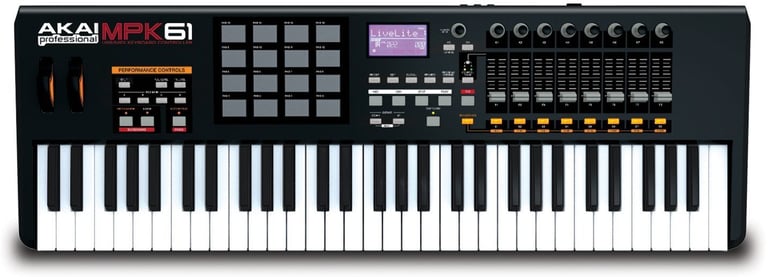 Akai MPK61 Midi Keyboard and Stand - Excellent Condition