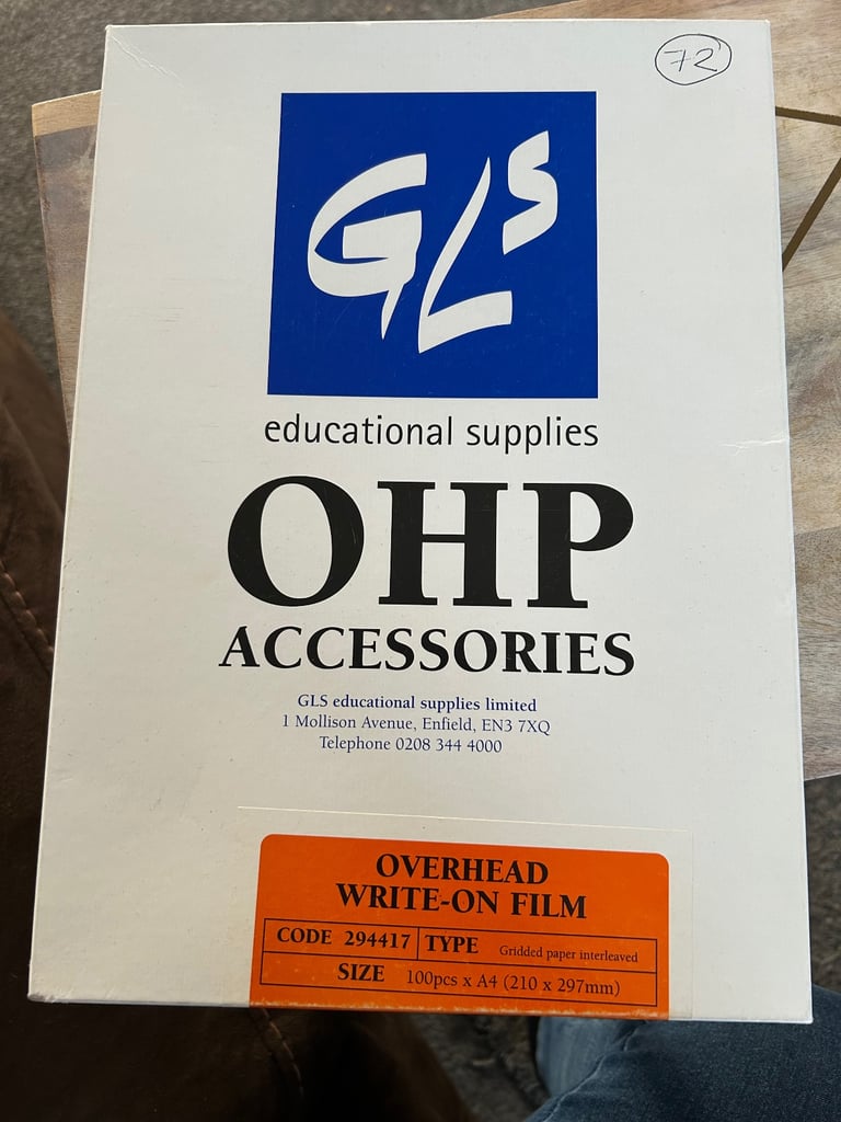72 OHP transparencies