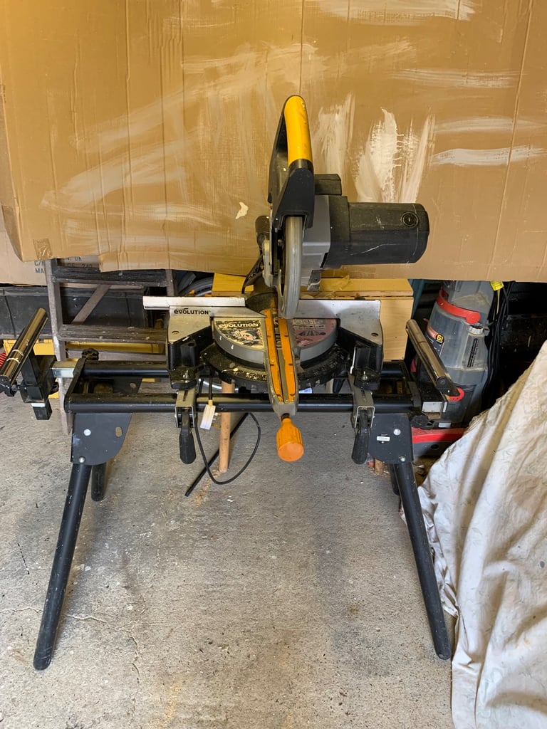 image for Evolution R255 sliding mitre with laser and stand
