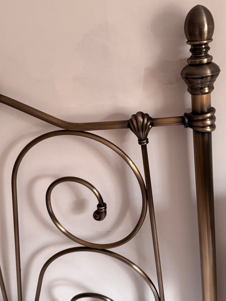 Brass double headboard