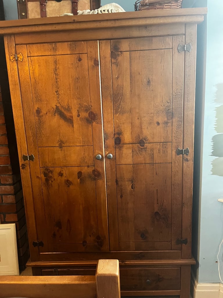Large Solid reclaimed wood wardrobe - Good Condition