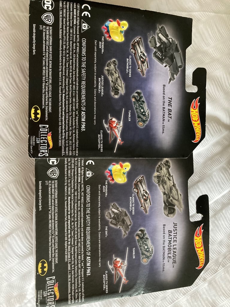 5 x various Batman Cars/Vehicles