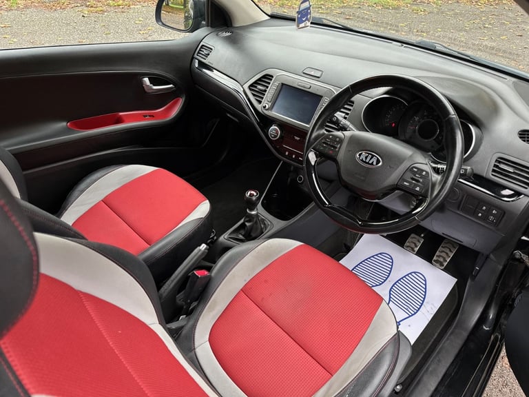2016 Kia Picanto Chilli 1.3 EcoDynamics Top Spec | Only 38,000 Low Miles Manual Black £20 Road tax