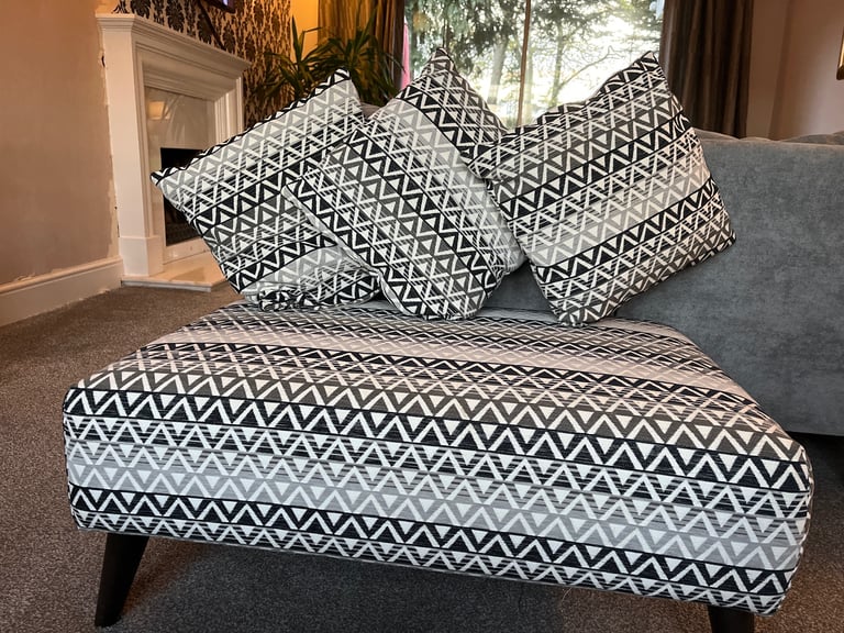 image for DFS footstool & 3 cushions 