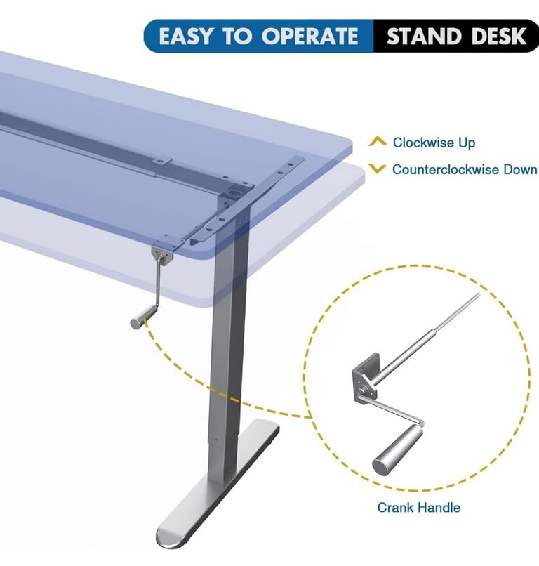 Standing desk legs