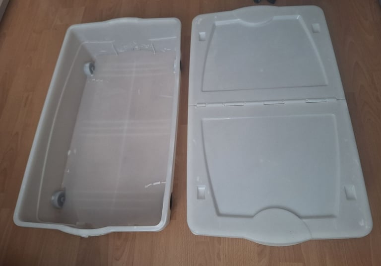 2 x Under Bed Storage boxes on wheels
