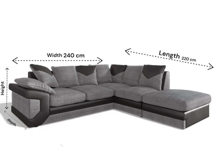 image for BRAND NEW DINO CORNER/3+2 SOFA COD