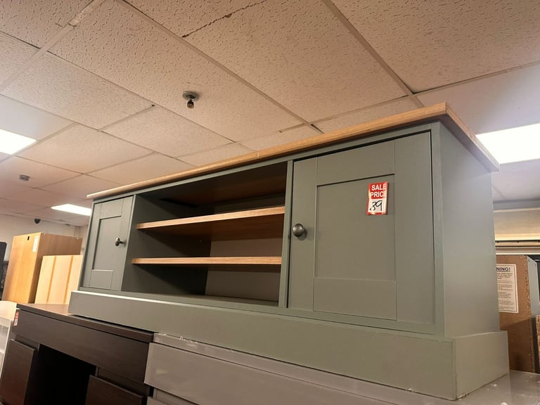 Winchester 2 Door TV Unit - Reed Green