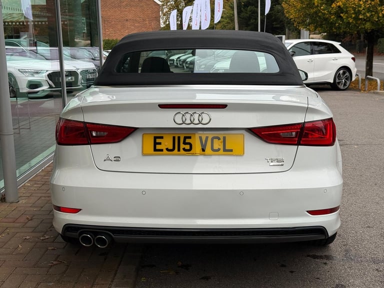 2015 Audi A3 Cabriolet 1.4 TFSI CoD S line Convertible 2dr Petrol S Tronic Euro 6 (s/s) (150 ps) ...