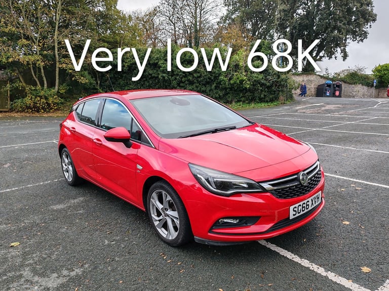 ⚡Very low 68K/Full Service⚡Vauxhall, ASTRA, Hatchback, 2016, Manual, 1399 (cc), 5 doors