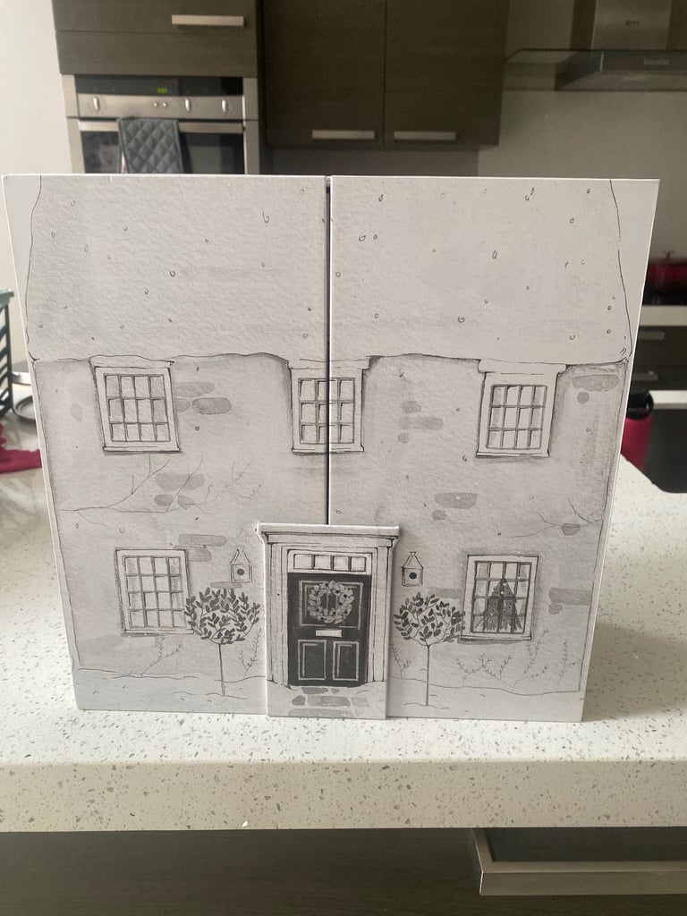 White company advent drawer box 