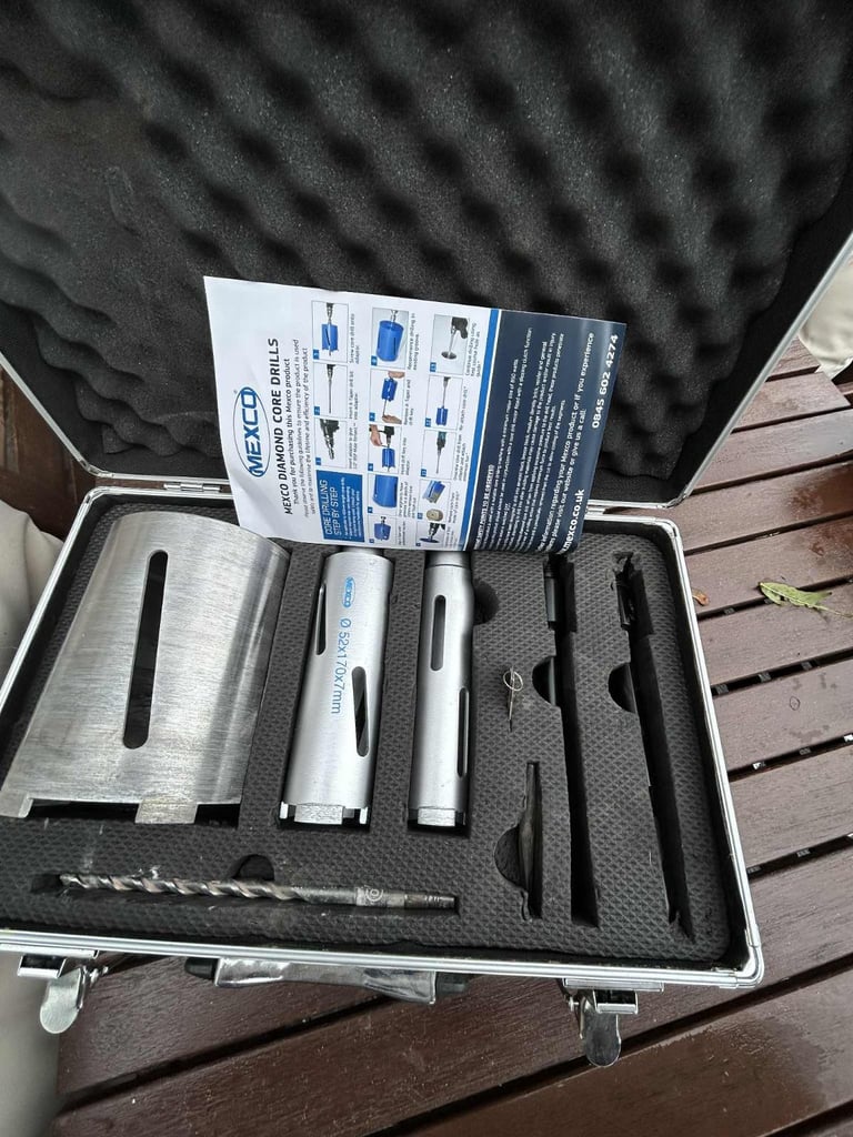 7 PIECE DIAMOND CORE DRILL KIT