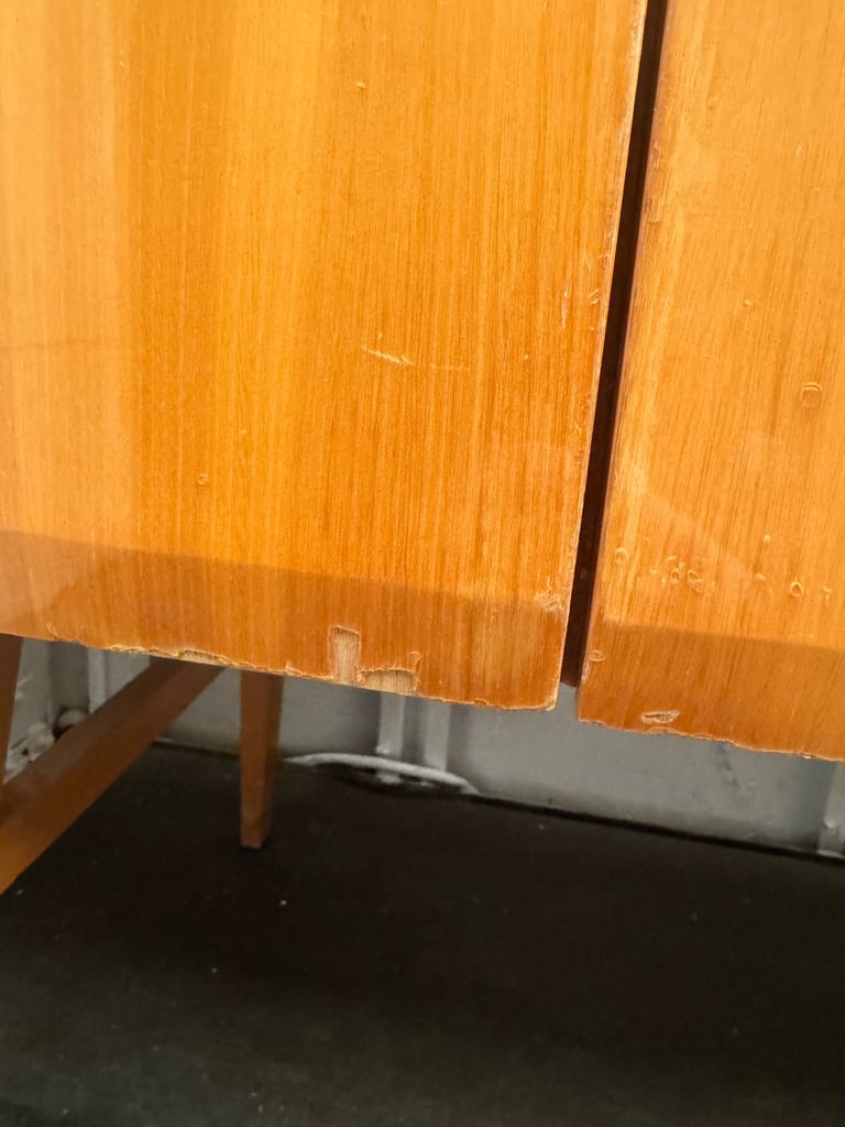 Mid Century Sideboard Credenza By Meredew Dressing Table Pin Legs Retro Chic