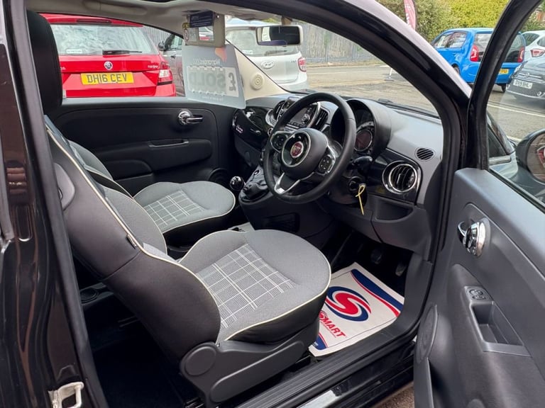  Fiat 500 1.2 Lounge Black 3dr Hatch Petrol