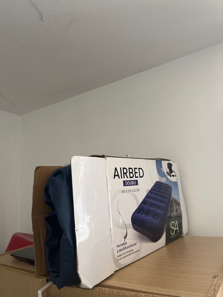 Airbed - Electric Air Pump Waterproof Inflatable Mattress (Double + AC Pump), 