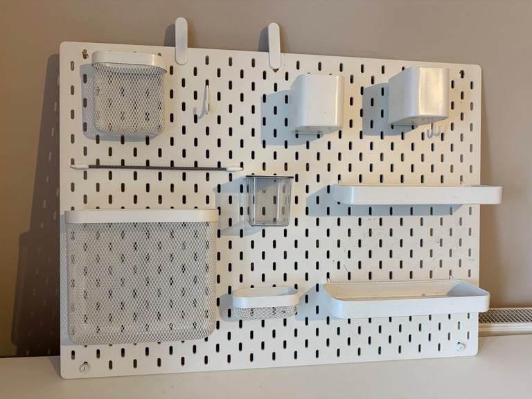 4 IKEA PEGBOARDS WITH ACCESSORIES- collection ilford ig1 