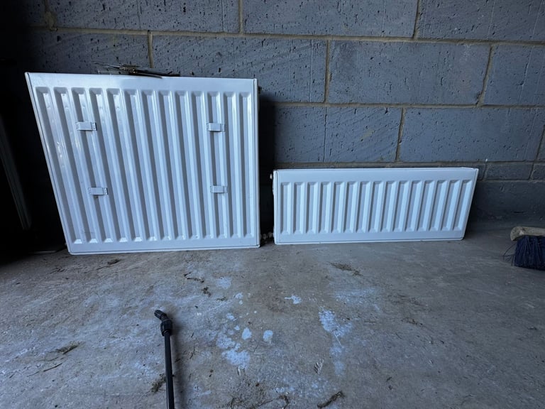 2 white radiators for sale