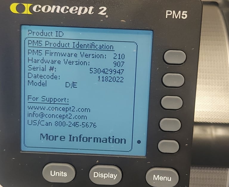 2022 Concept 2 ROWERG PM5 *47km lifetime* rower rowing machine concept2 