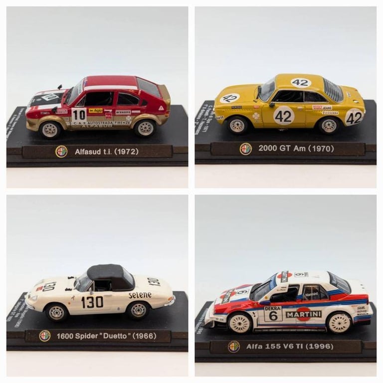 image for Collection of 4 Alfa Romeos on plinths