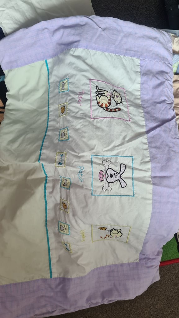 Mammas and Pappas original cot and bedding 