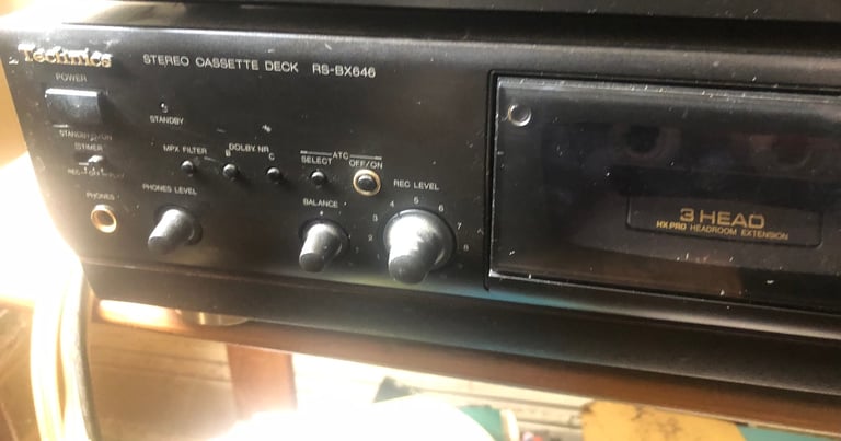 image for Technics RX-BX646 Cassette Deck - with 3 head HX Pro headroom extension