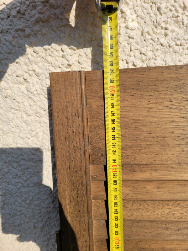 1x wooden window shutters 