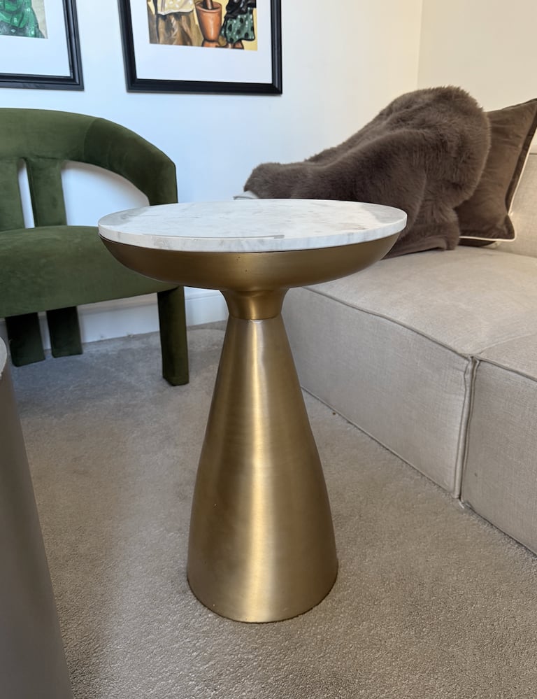 Rockette St-George Marble Top Side Tables x2