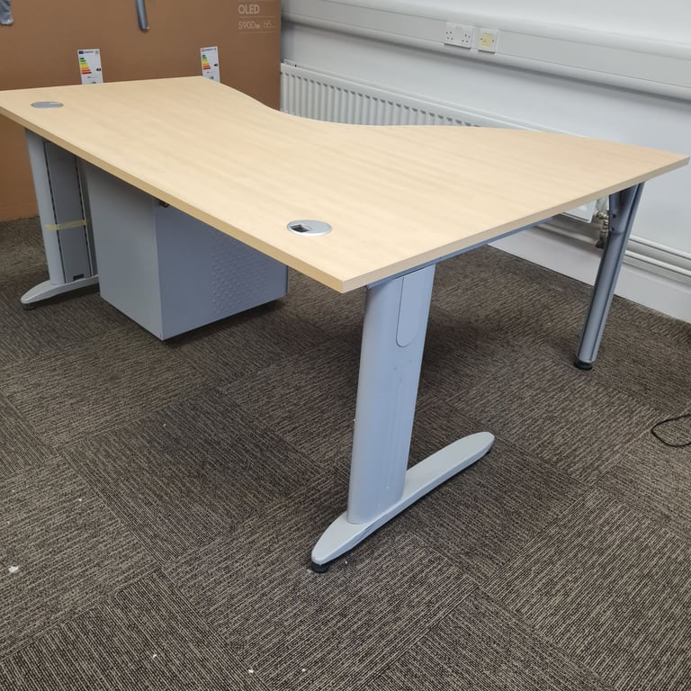 Maple managers office desk with 