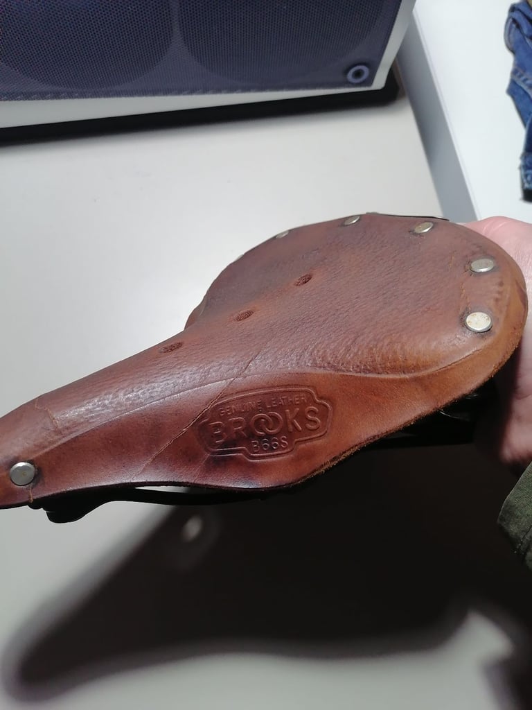 image for bike Brooks saddle   in leather,  