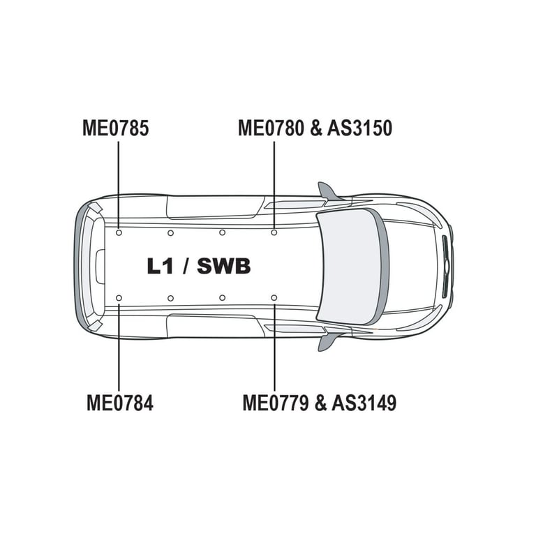 Vanguard Roof Bars for Transit Connect