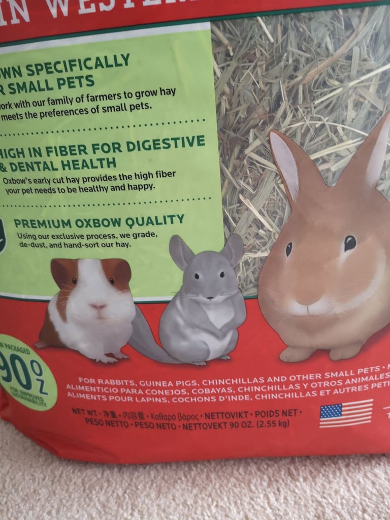 OXBOW WESTERN TIMOTHY HAY 2.50 kg : Small Animal Feed Bedding Mix