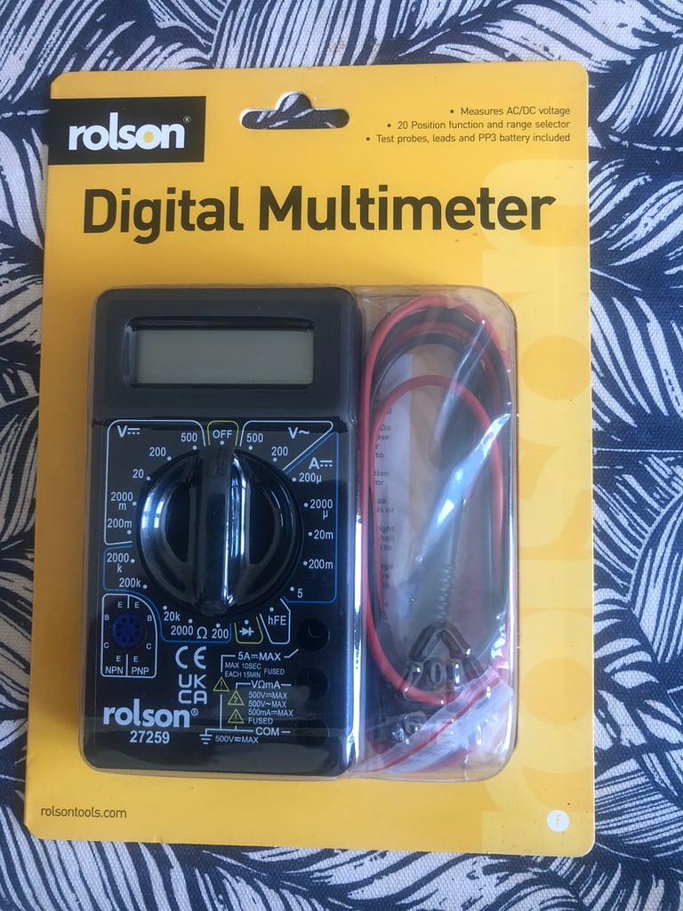 image for Rolson digital multimeter,  voltmeter