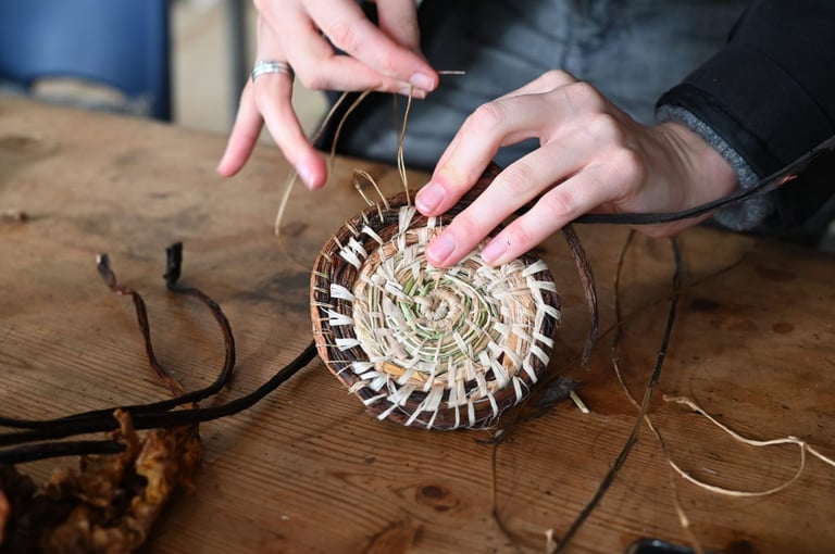 Living Fibres II: Gleaning & Coiling