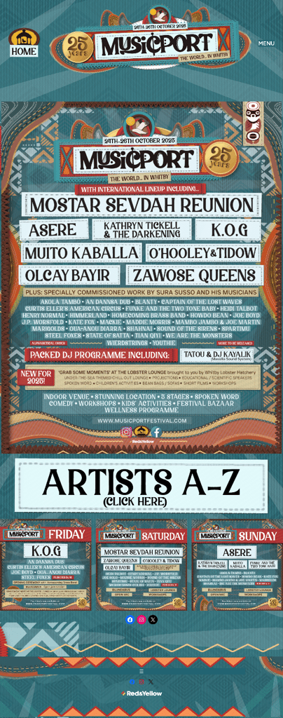image for Musicport Festival 2025 - Weekend 24-26 Oct. Whitby. Any offers?
