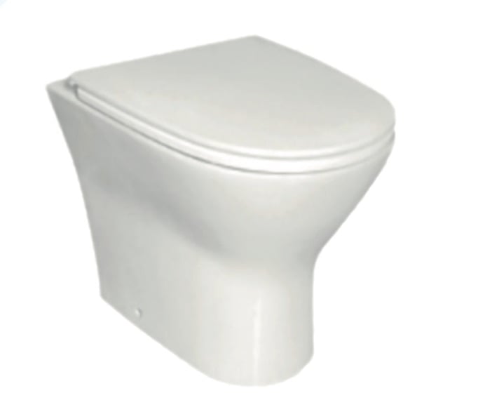 image for NEW Rimless Back to Wall Pan & Soft Close Seat