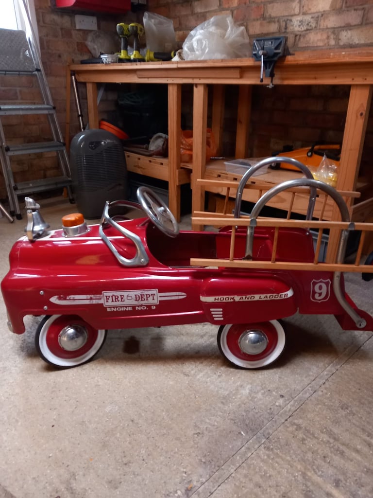 Fire engine pedal car vintage