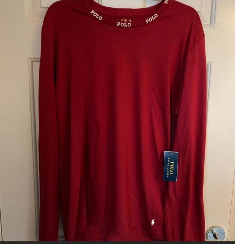 image for Ralph Lauren tshirt long sleeve large Authentic BNWT 