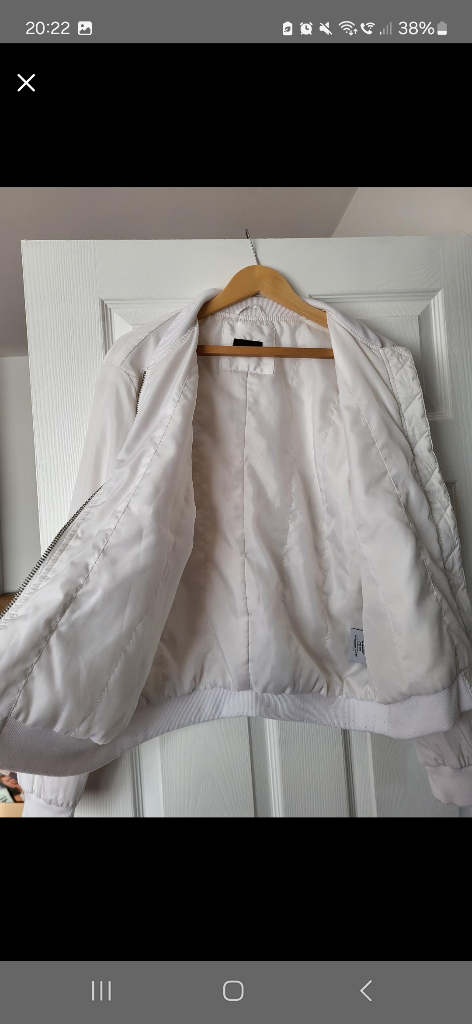 White Satin Feel Jacket