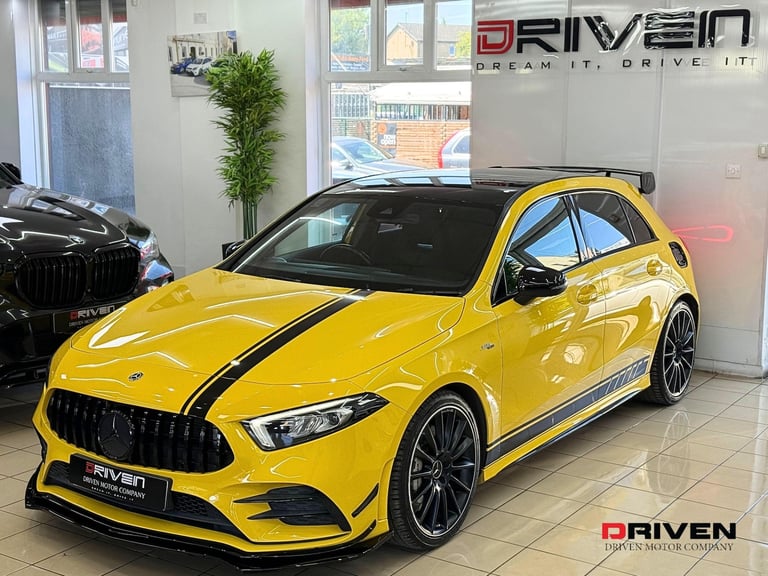 STUNNING! MERCEDES BENZ A35 2.0 AMG 4MATIC+ AERO KIT + SUN YELLOW +FREE DELIVERY