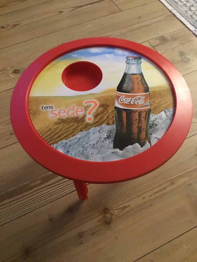 Small coca cola side table 