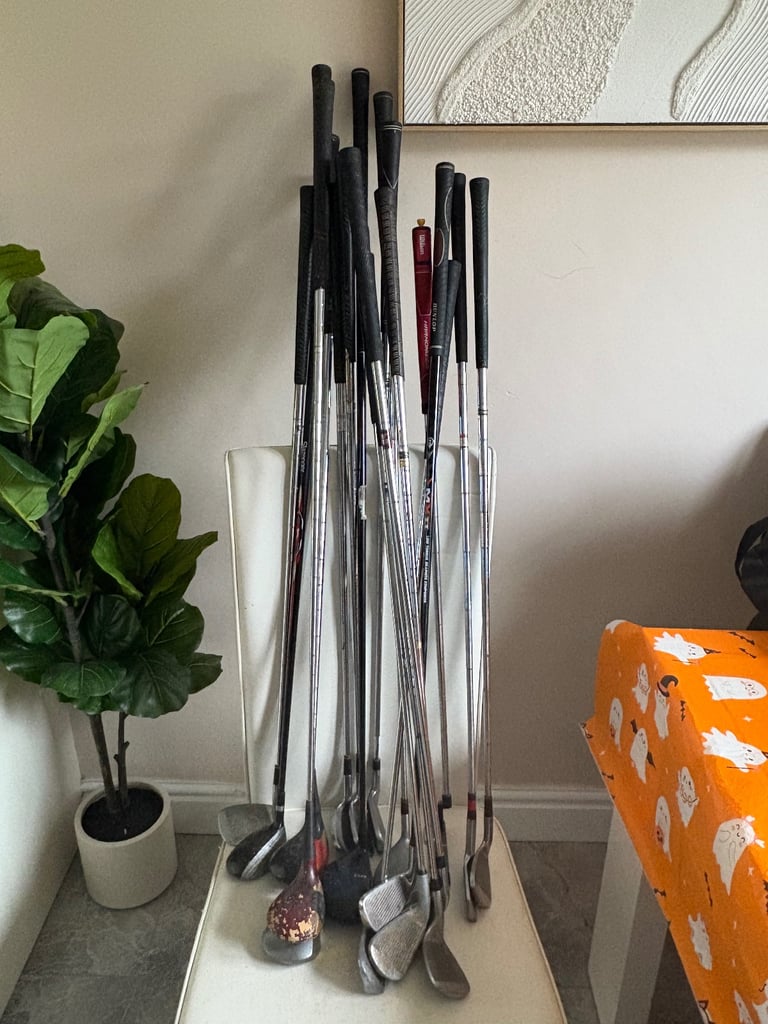 Selection of golf clubs