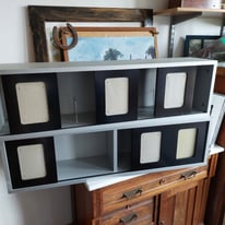 2 x shelves with photo frames