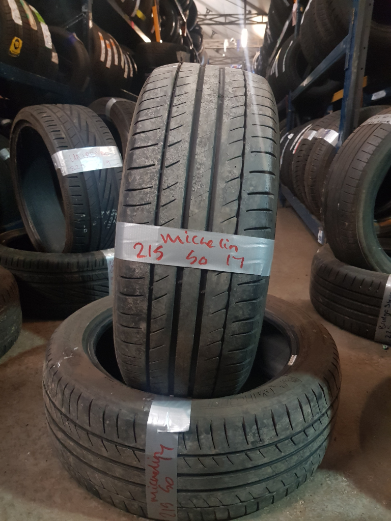 image for 215 50 17 Michelin Nearly NEW Tyres SALE ONLY £35 each fitted and balanced open 7 days a week 