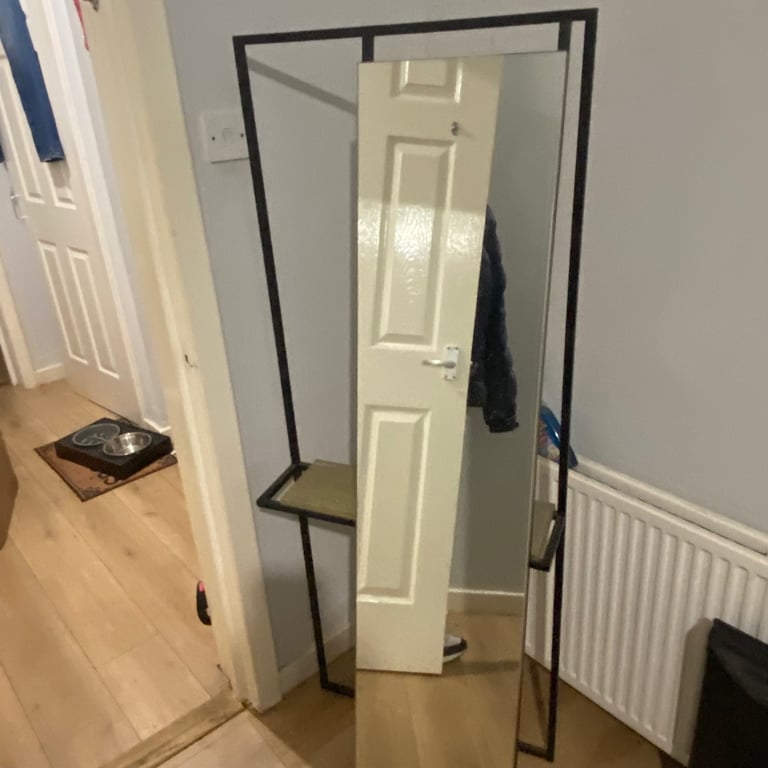 Fedirico full length mirror with a shelf 