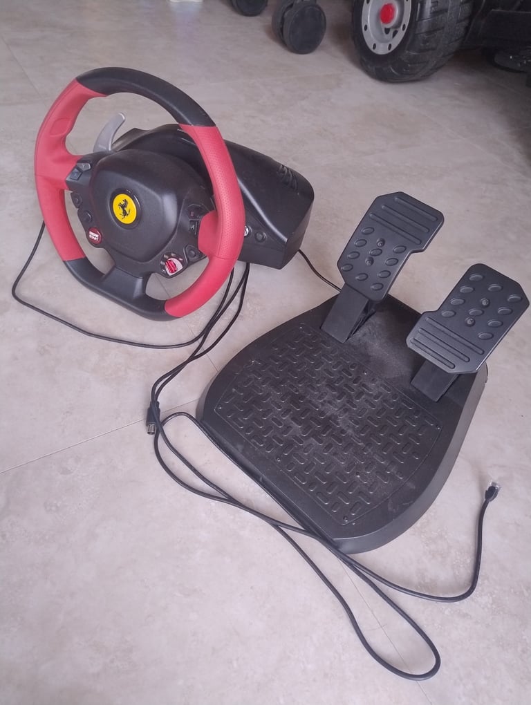 Thrustmaster Ferrari 458 Steering Wheel and Pedals for Xbox