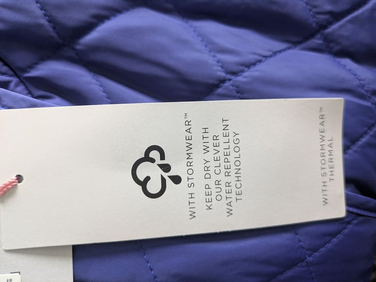 NEW with tags ladies Per Una blue coat / jacket size 8 