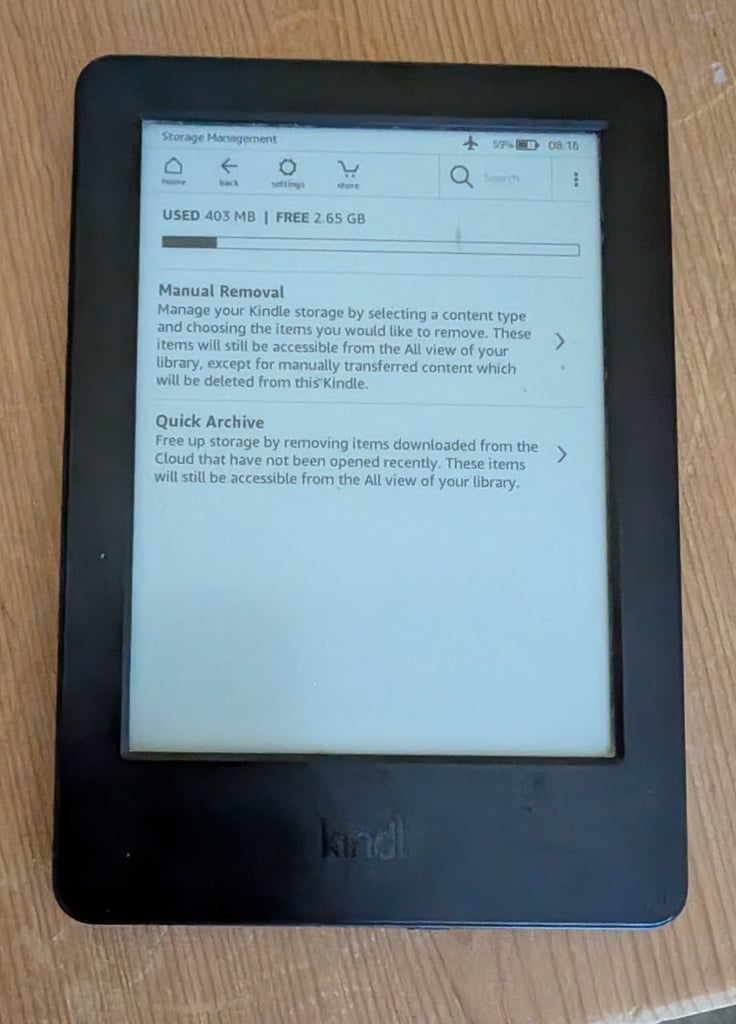 Amazon Kindle 7 eBook reader (sold until 2016)