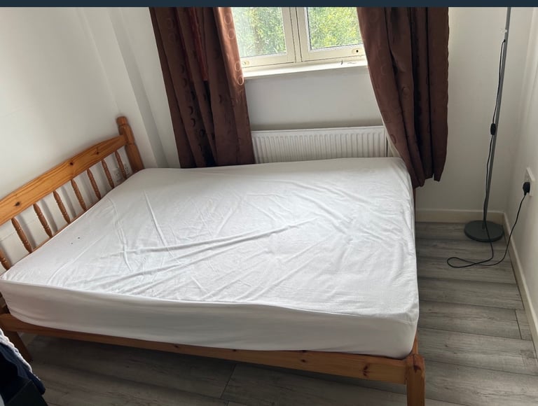 Solid Wooden Double Bed