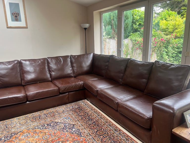 handmade Leather sofa 