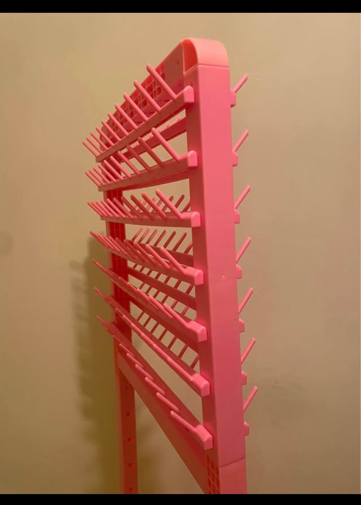 Pink Adjustable Braiding Rack